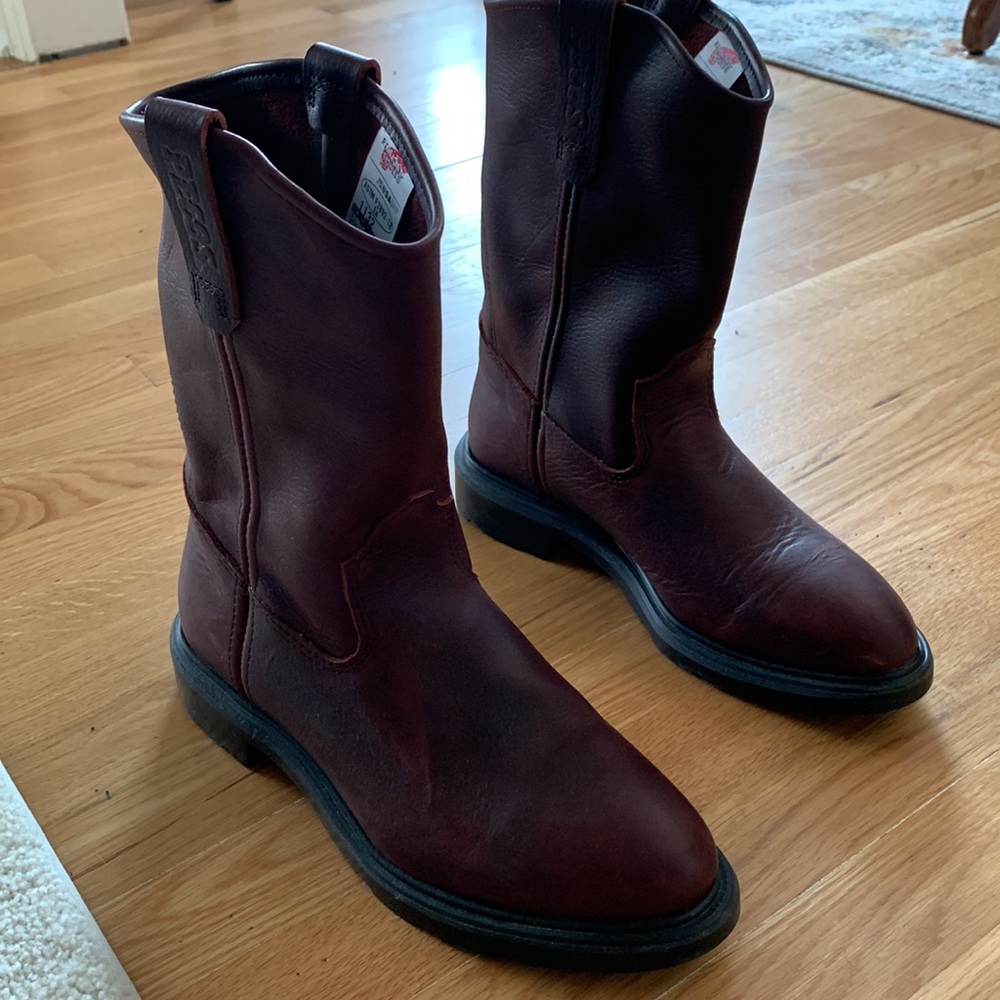 Men’s Pecos Leather Boots 8.5